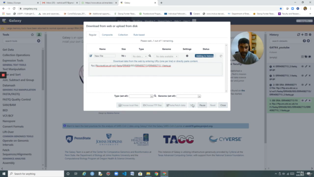 Whole Genome Variant Calling @ Galaxy – Screenshot 3