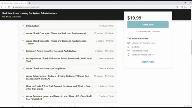 Real time Full Azure training for System Administrators – Screenshot 1