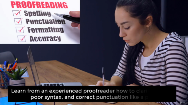 Writing Proofreading Course: Proofread Punctuation & Grammar – Screenshot 2