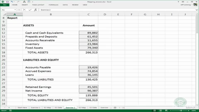Excel for Accountants: Mapping Tables – Screenshot 1