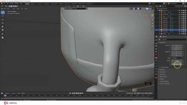 Create a 3D character in Blender from scratch – Screenshot 2