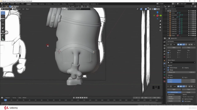 Create a 3D character in Blender from scratch – Screenshot 3