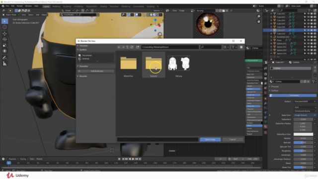 Create a 3D character in Blender from scratch – Screenshot 4