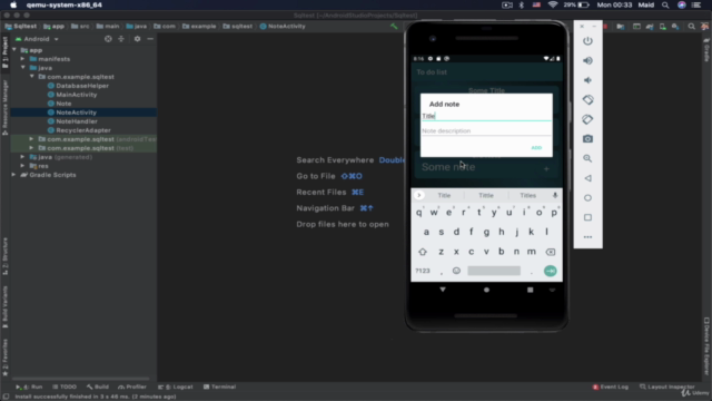 The complete Java Android App development Bootcamp – Screenshot 1