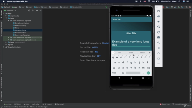 The complete Java Android App development Bootcamp – Screenshot 2