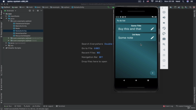 The complete Java Android App development Bootcamp – Screenshot 3
