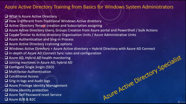 Azure Active Directory training – Screenshot 1