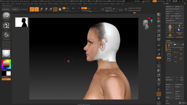 Texturing in ZBrush (Photo projection) – Screenshot 2