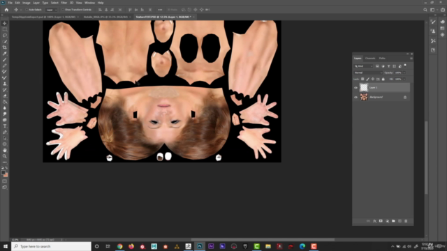 Texturing in ZBrush (Photo projection) – Screenshot 4