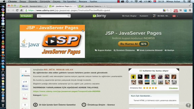 JSF (JavaServer Faces) – Screenshot 1