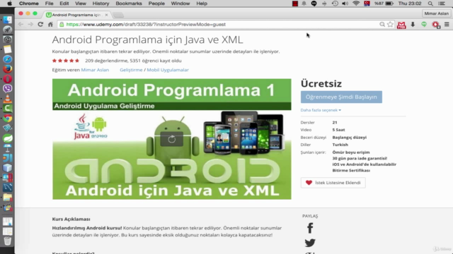 Android Programlama için Java ve XML – Screenshot 3