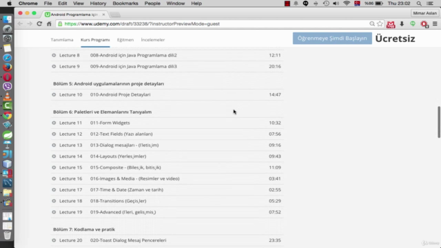 Android Programlama için Java ve XML – Screenshot 4
