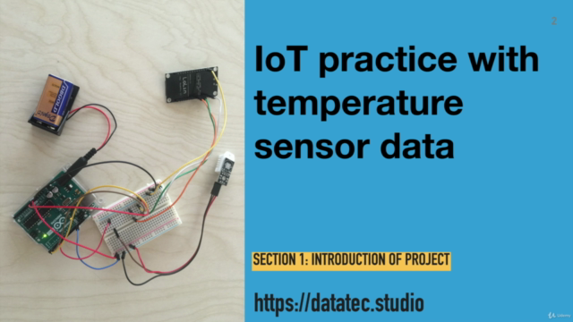 IOT practice with temperature sensor data – Screenshot 1