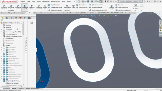 Dominando o SolidWorks | Modelagem avançada por superfície. – Screenshot 2