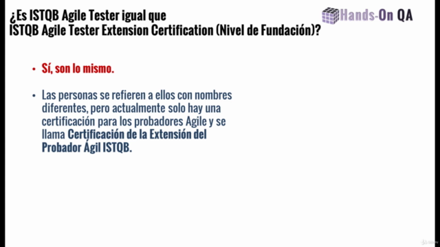 Curso de Preparación de Agile Tester Extension Certification – Screenshot 1