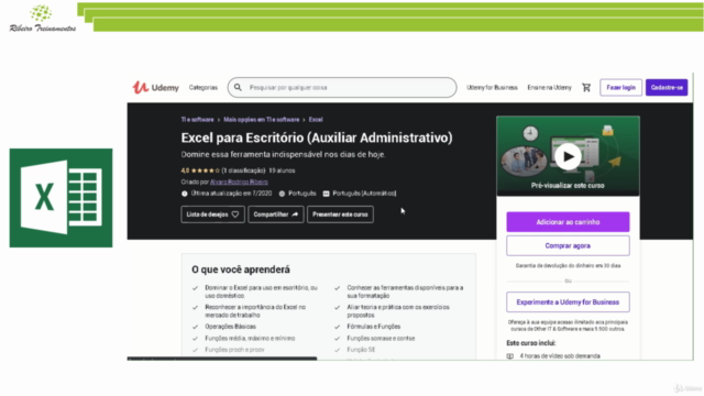 Excel para Escritório (Auxiliar Administrativo) – Screenshot 4