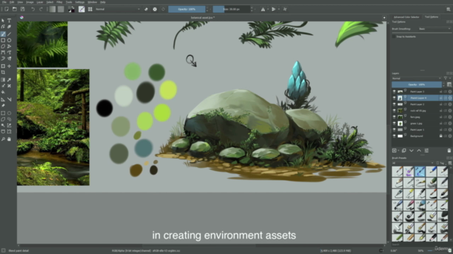 Learn how to create concept environment art using KRITA - Screenshot_03