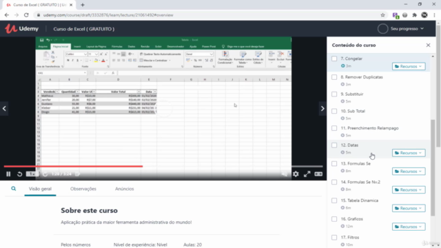 Curso de Excel ( Gratis ) – Screenshot 1