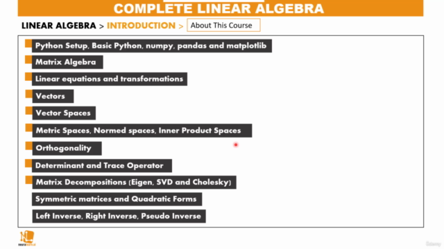 Beginner - Expert Linear Algebra, with Practice in Python. – Screenshot 2