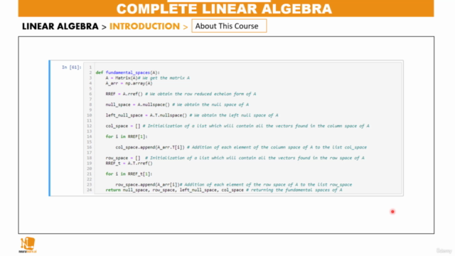 Beginner - Expert Linear Algebra, with Practice in Python. – Screenshot 4