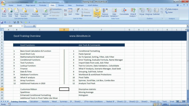 MS Excel Advance Training: Solve Difficult Problems – Screenshot 2