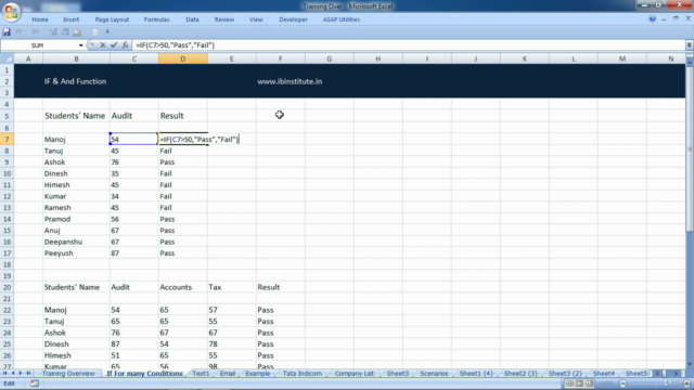 MS Excel Advance Training: Solve Difficult Problems – Screenshot 3