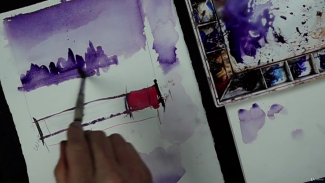 Simple Watercolor Landscapes; Paint Loose Monochrome Art – Screenshot 2