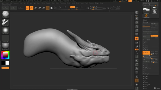 Dragon Concept in Zbrush – Screenshot 1