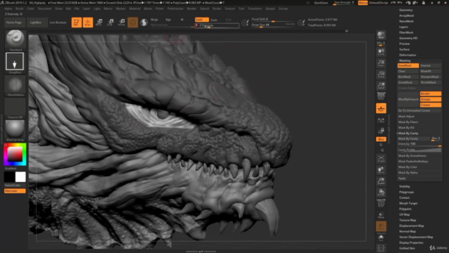 Dragon Concept in Zbrush – Screenshot 3