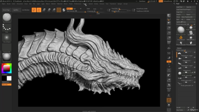 Dragon Concept in Zbrush – Screenshot 4