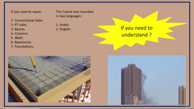 Repair, Strengthening of Buildings in English AlSakkar – Screenshot 3