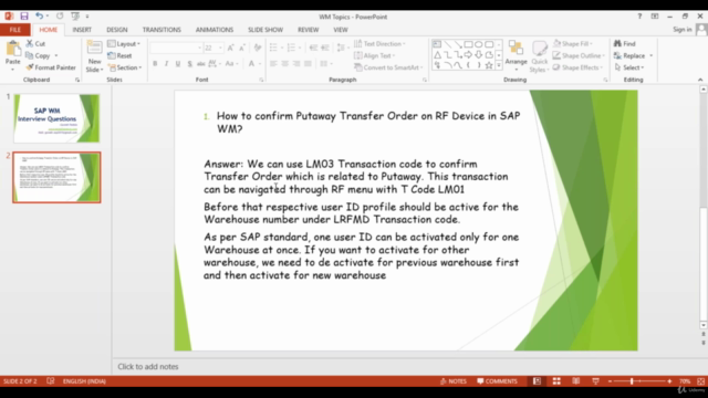 SAP WM Strategies, TR, PCN and Transfer Order - Screenshot_01