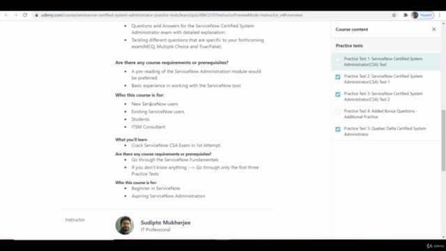 ServiceNow Certified System Administrator(CSA) Xanadu – Screenshot 4