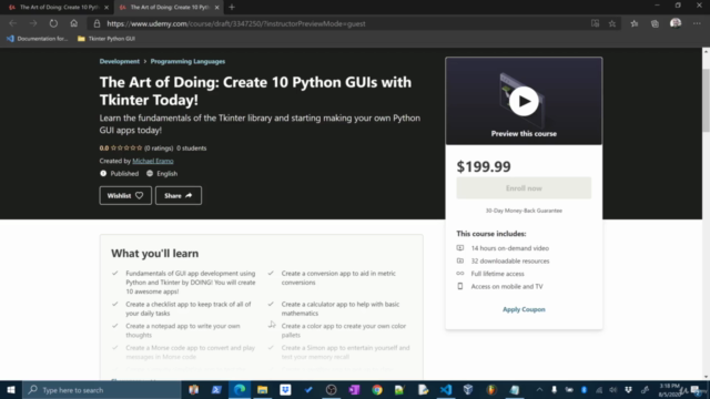 The Art of Doing: Create 10 Python GUIs with Tkinter Today! – Screenshot 4