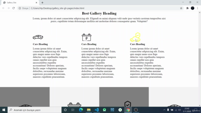 Baştan Sona Web Tasarım Eğitimi – Screenshot 1