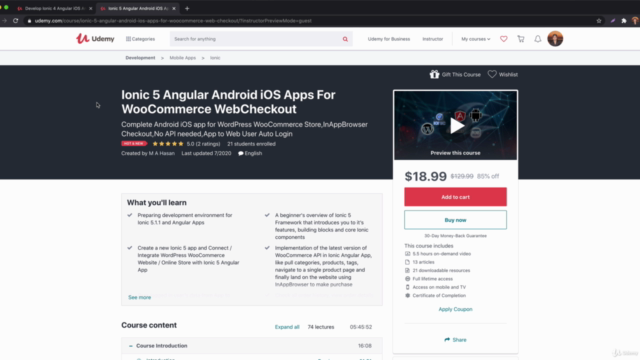 Android iOS Apps For WordPress Blog Using Ionic5 & Angular – Screenshot 1
