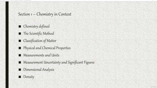 Dr. K's Complete First Semester General Chemistry I Course – Screenshot 1
