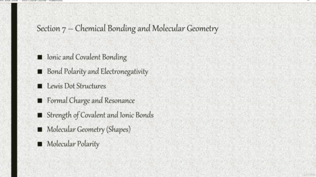 Dr. K's Complete First Semester General Chemistry I Course – Screenshot 4