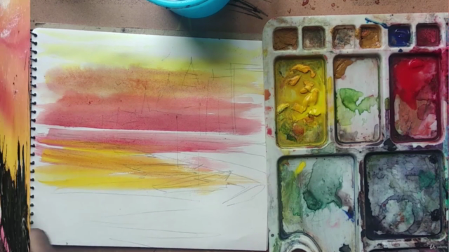 Nightscape Watercolor Panting for Beginners with LIVE demo – Screenshot 2