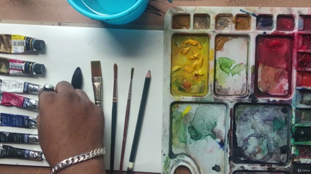 Nightscape Watercolor Panting for Beginners with LIVE demo – Screenshot 4