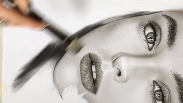 The Ultimate Realistic Portrait Drawing with Charcoal Pencil – Screenshot 3