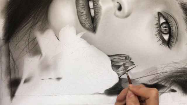 The Ultimate Realistic Portrait Drawing with Charcoal Pencil – Screenshot 4