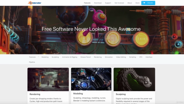 Blender Masterclass: Learn Blender in only 6 Hours – Screenshot 1