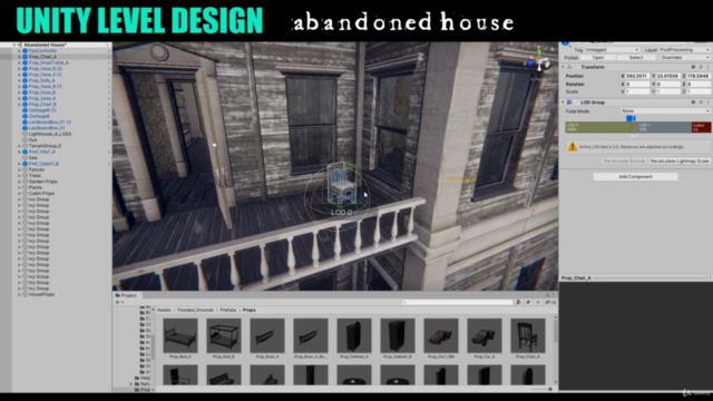 Unity Level Design : Abandoned House - Screenshot_03
