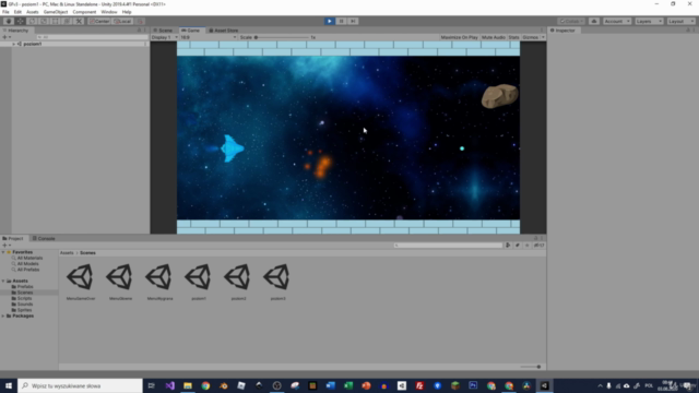 Tworzenie gier w Unity 1 - Projekt Galactic Fight – Screenshot 3