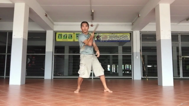 Spinning and swing long baton for control weapons – Screenshot 3