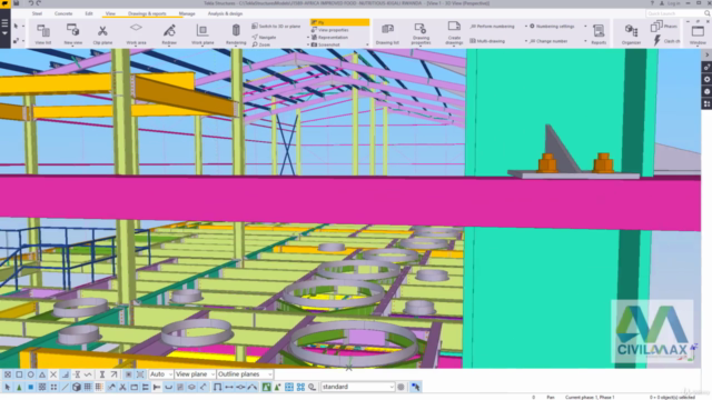 A complete Tekla Structures Essential Training for beginners – Screenshot 2