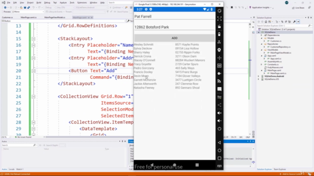 Xamarin Forms y SQLite para Android, iOS y UWP 2020 – Screenshot 2