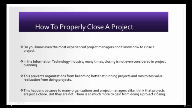 How to Formally Close a Project – Screenshot 1