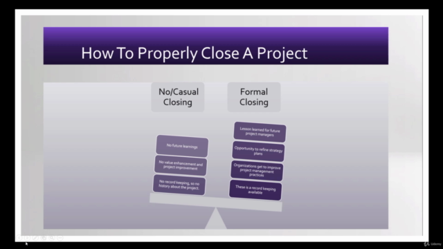 How to Formally Close a Project – Screenshot 2